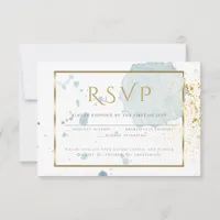 Light Blue Watercolor Splatters Meal Choice RSVP