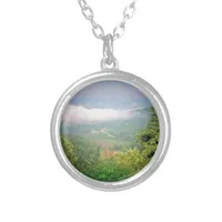 North Georgia Mountains USA Silver Plated Necklace