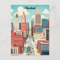 Travel to Cleveland USA Postcard