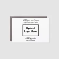 Personalized Business Logo and Info  Car Magnet