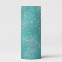 Southwest Turquoise Pillar Candle