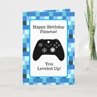 Personalized Gaming Themed Birthday Card for Boy