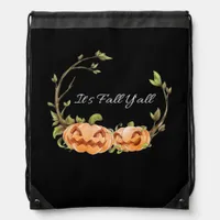 It’s Fall Y’all Halloween Cool Unique Drawstring Bag