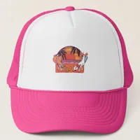 Unicorn Flamingo Beach Trucker Hat