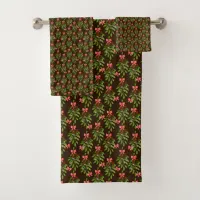 Christmas Hollies - Bath Towel Set