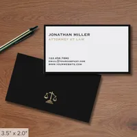 Minimalist Luxury Lawyer Business Card