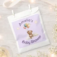 Sweet Little One on the Way Lavender Baby Shower Favor Bag