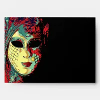 Venetian Lady Mask Envelope