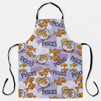 Pisces design gift for Zodiac star gazers Apron