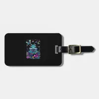 Frog Aesthetic Cottagecore Goblincore Reading Luggage Tag