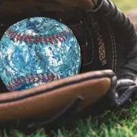 Aqua Swirl Baseball