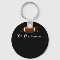 Tis The Season Football  - Retro Football Game Day Keychain