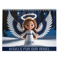 Daughter Personalized Photo And Name 2026 Angel Calendar