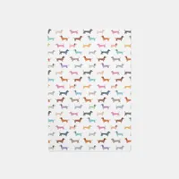 Dachshunds Colorful Cute Sausage Dogs Patterned Rug