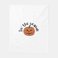 Tis The Season Funny Sloth Design Fleece Blanket