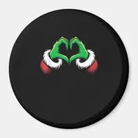 Funny Heart Hands Christmas Minimal Festive Style Magnet