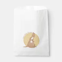 Kangaroo Baby Shower Yellow Gender Neutral Favor Bag