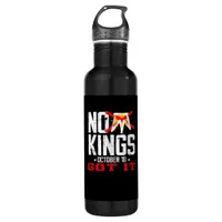 No Kings It Classic Minimal Design Stainless Steel Water Bottle