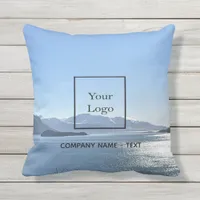 Business logo photo travel tourism outdoor pillow