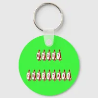 Merry Christmas Santa Claus Font Keychain