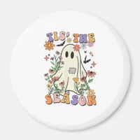 Tis The Season Retro Halloween Party Funny Trendy Magnet