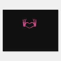 Skeleton Heart Hands Classic Sign