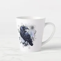 Goth Raven Coffee Mug Dark Aesthetic 