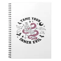 Skeleton Hand Making Heart Minimal Design Notebook