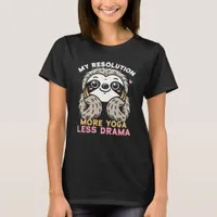 Sloth Yoga Goals T-Shirt – More Yoga, Less Drama