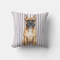 Watercolor Boxer Dog Decorative Pillow
