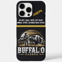 Tending to Bison at Dusk iPhone 16 Pro Max Case