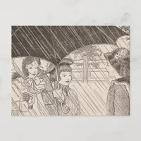 U is For Umbrella Postcard