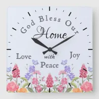 God Bless Our Home Floral Wildflower