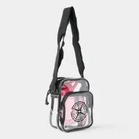 Inspirational Quote Those Who Roam ... Clear Crossbody Bag