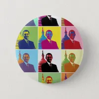 President Obama Pop Art Pinback Button