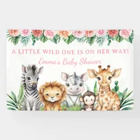 Safari Baby Shower Custom Banner - Jungle Animals 