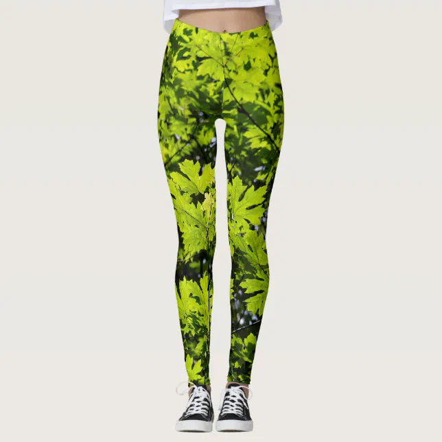 Sun-Dappled Leaves in the Forest Leggings