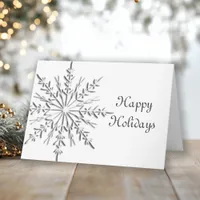 Snowflake Business Christmas Card