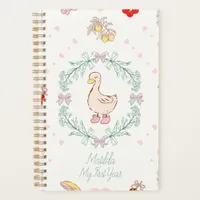 Silly Goose Theme Cute Geese Pink Custom  Planner