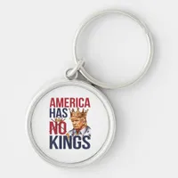 No Kings In America Funny America Has No King Poli Keychain