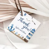 Nautical Thank You Baby Shower Favor Tags