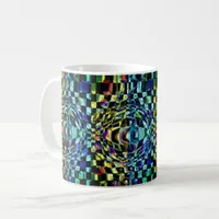 Multidimensional Chessboard Pattern  Coffee Mug