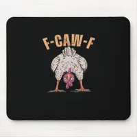 F Caw F Funny Chicken Classic Retro Cool Style Mouse Pad