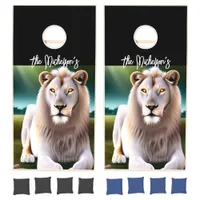 Personalized Ethereal Lions Art Cornhole Set