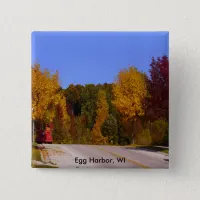 Egg Harbor, WI Fall Season with Trolley Car Button