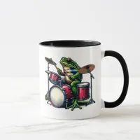 Funny Cartoon Octopus Playing Guitar Mug