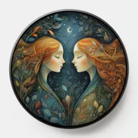 Gemini Zodiac Birth Sign Astrology Celestial PopSocket