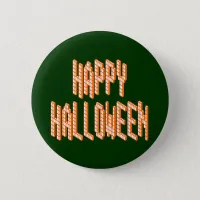 Halloween Blox Text Pinback Button