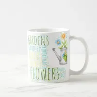 Garden Words Watering Can Mug