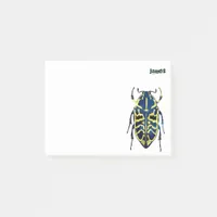 Stunning and Beautiful Dark Green Bug Post-it Notes